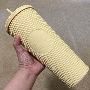Yellow Butter Starbucks Studded Venti Cup